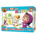 Игра с липучками Вжик Лото. Маша и Медведь Vladi Toys VT2305-01 